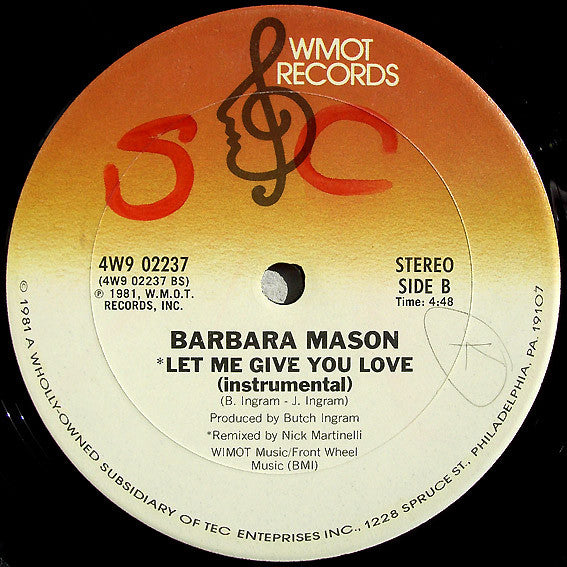 Barbara Mason : Let Me Give You Love (12")