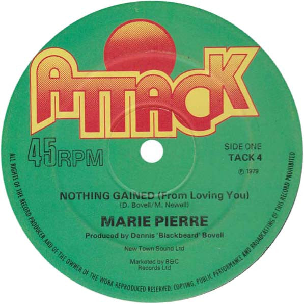 Marie Pierre : Nothing Gained (From Loving You) (12")