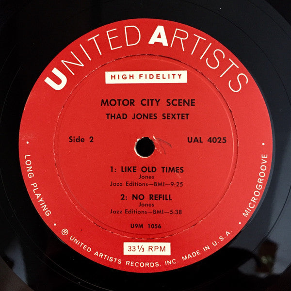 Thad Jones Sextet : Motor City Scene (LP, Album, Mono)