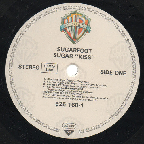 Leroy "Sugarfoot" Bonner : Sugar "Kiss" (LP, Album)