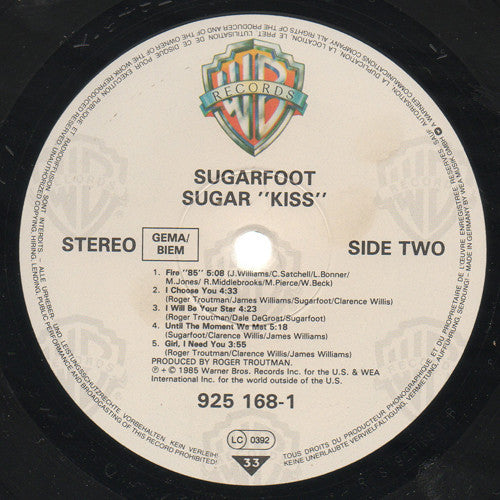 Leroy "Sugarfoot" Bonner : Sugar "Kiss" (LP, Album)