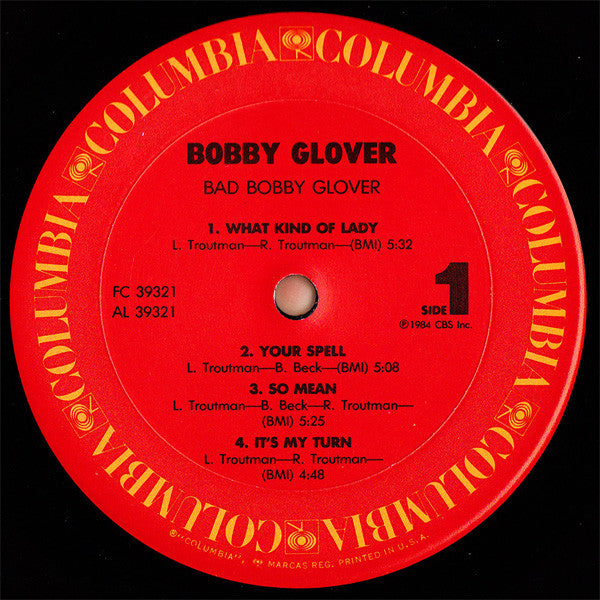 Bobby Glover : Bad Bobby Glover (LP, Album)