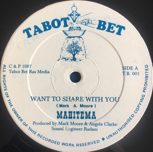 Mahitema : Want To Share With You / Play On Reggae Music (12")