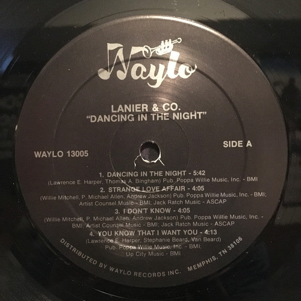 Lanier & Co.* : Dancing In The Night (LP, Album)