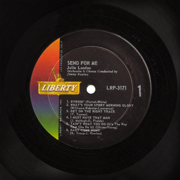 Julie London : Send For Me (LP, Album, Mono)