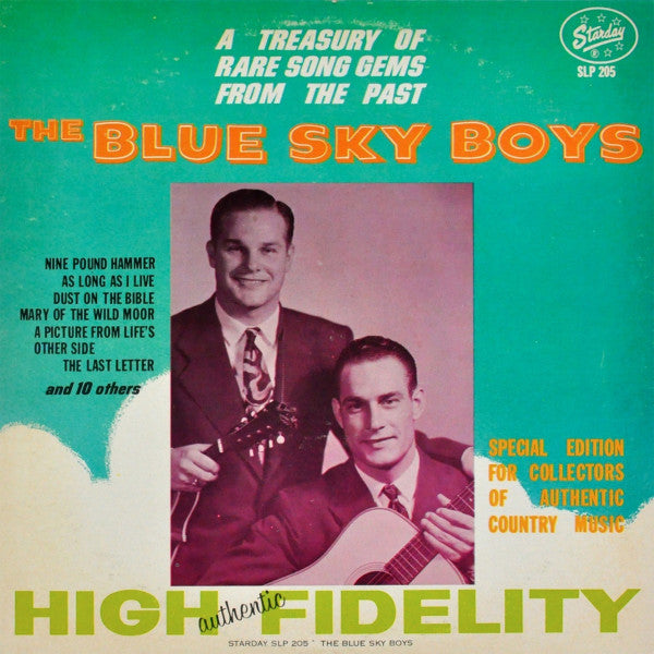 The Blue Sky Boys* : A Treasury Of Rare Song Gems From The Past (LP, Comp, Mono)