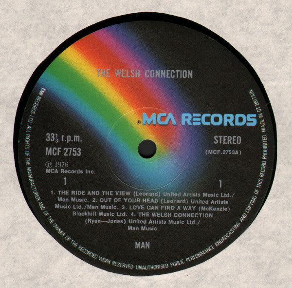 Man : The Welsh Connection (LP, Album)