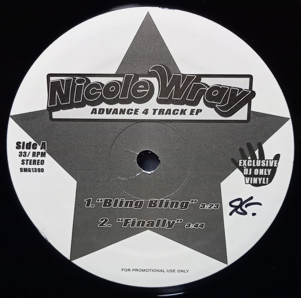 Nicole Wray : Advance 4 Track EP (12", Advance, EP, Promo, Unofficial)
