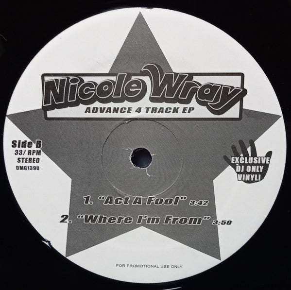 Nicole Wray : Advance 4 Track EP (12", Advance, EP, Promo, Unofficial)