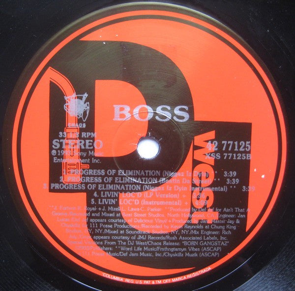 Boss (3) : Progress Of Elimination (12")