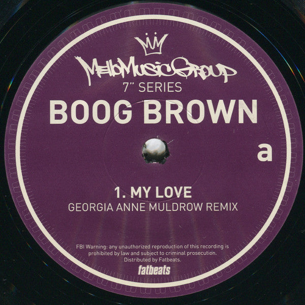 Boog Brown : My Love (7", Ltd)