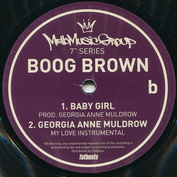 Boog Brown : My Love (7", Ltd)