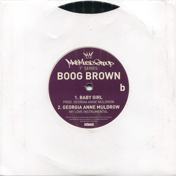 Boog Brown : My Love (7", Ltd)