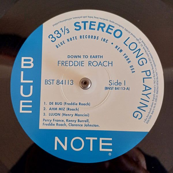 Freddie Roach : Down To Earth (LP, Album, RE, 180)