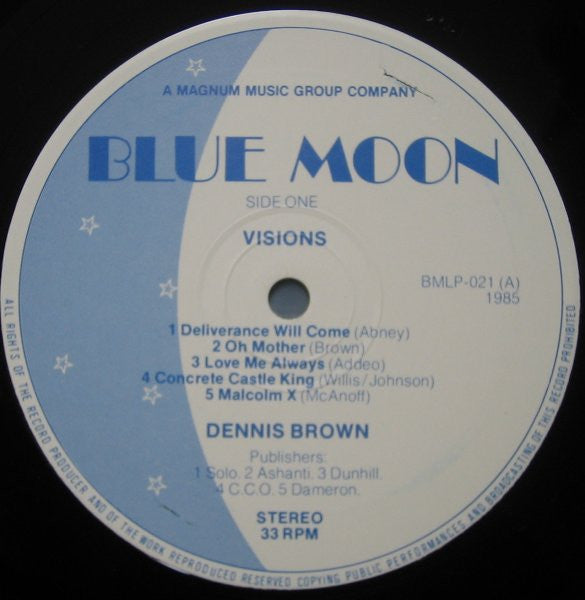 Dennis Brown : Visions Of Dennis Brown (LP, Album, RE)
