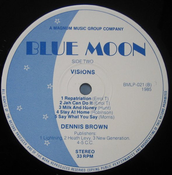 Dennis Brown : Visions Of Dennis Brown (LP, Album, RE)