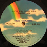 Rufus With Chaka Khan* : Camouflage (LP, Album, Glo)