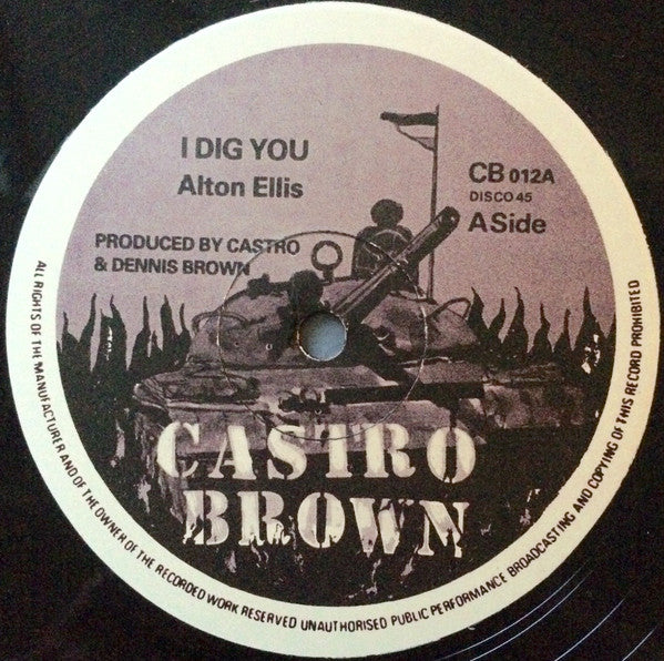 Alton Ellis : I Dig You (12", Single)
