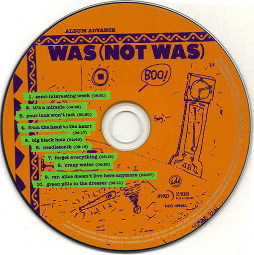 Was (Not Was) : Boo! (CD, Advance, Album, Promo)