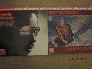 Stevie Wonder : Milestones - Talking Book/Music Of My Mind (2xLP, Album, Comp)