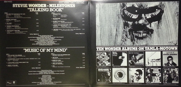 Stevie Wonder : Milestones - Talking Book/Music Of My Mind (2xLP, Album, Comp)