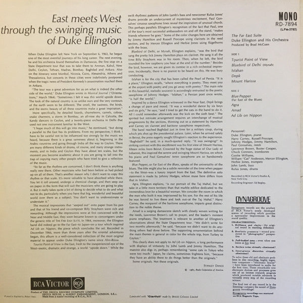 Duke Ellington And His Orchestra : Duke Ellington's Far East Suite (LP, Album, Mono)