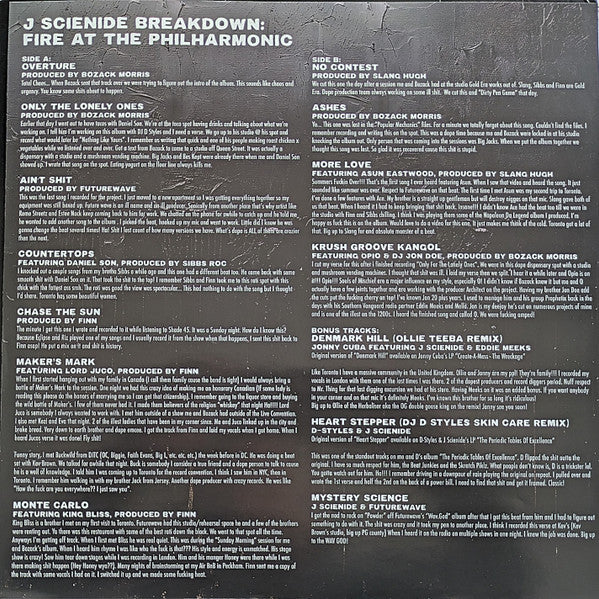 J Scienide* : Fire At The Philharmonic (LP, Album, Ltd, Num)