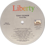 Eddie Cochran : Great Hits (LP, Comp, Mono)