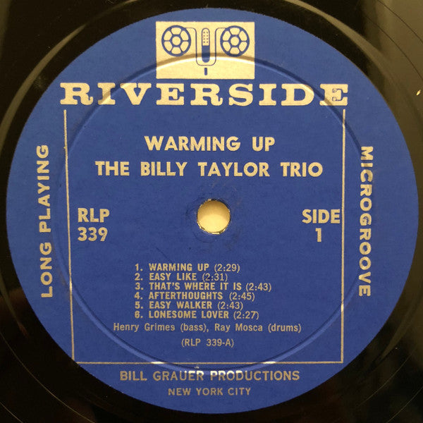 The Billy Taylor Trio* : Warming Up! (LP, Mono)