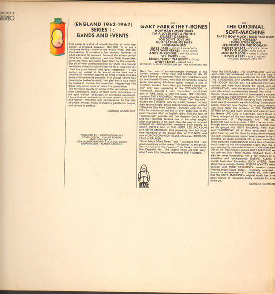 Gary Farr (2) & The T-Bones (2) + The Original Soft Machine* : Rock Generation Volume 7 - Gary Farr & The T-Bones + The Original Soft Machine (LP)