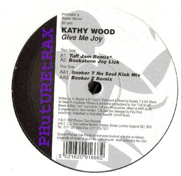 Kathy Wood : Give Me Joy (Remixes) (12")