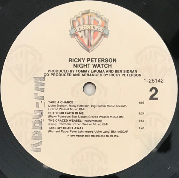Ricky Peterson : Night Watch (LP, Album)