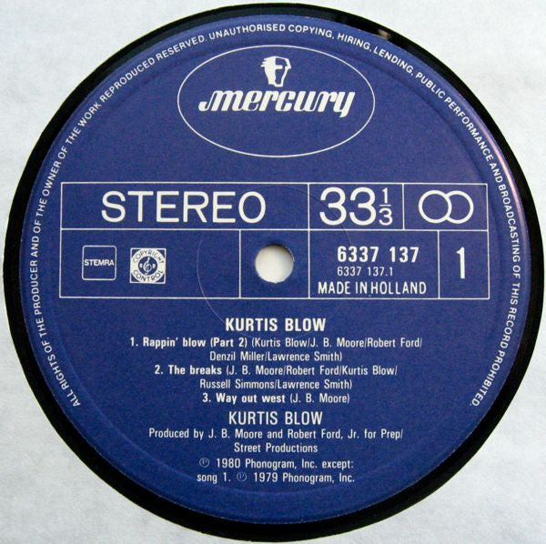 Kurtis Blow : Kurtis Blow (LP, Album)
