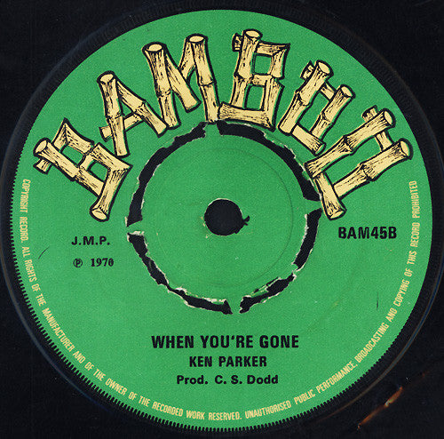 Lord Tanamo / Ken Parker : Rainy Night In Georgia / When You're Gone (7")