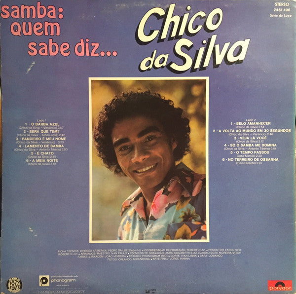 Chico Da Silva : Samba: Quem Sabe Diz... (LP, Album)