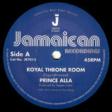 Prince Alla : Royal Throne Room / Hail Rastafari (7", Single)