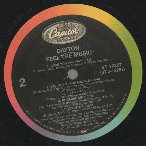 Dayton : Feel The Music (LP, Album, RE)