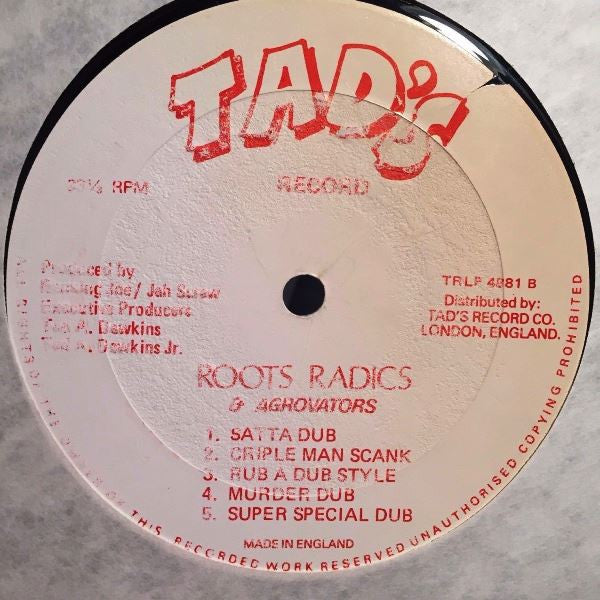 Errol Flabba Holt* : Roots Radics Dub (LP, Album)