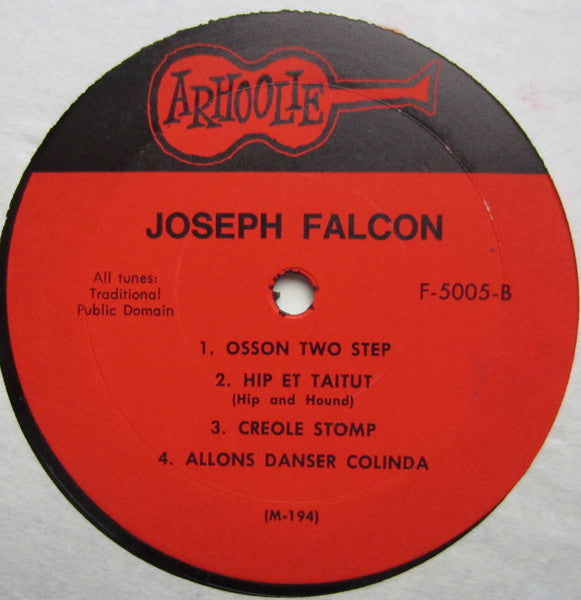 Joseph Falcon And His Silver Bell String Band : Louisiana Cajun Music (LP)