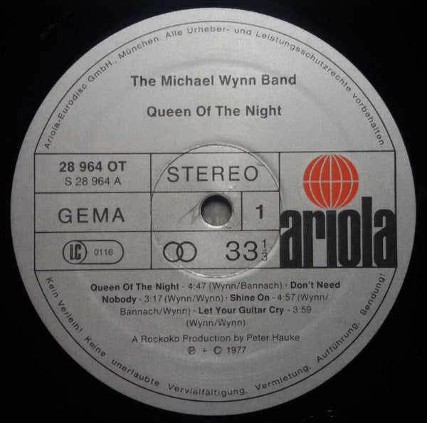 The Michael Wynn Band : Queen Of The Night (LP, Album)