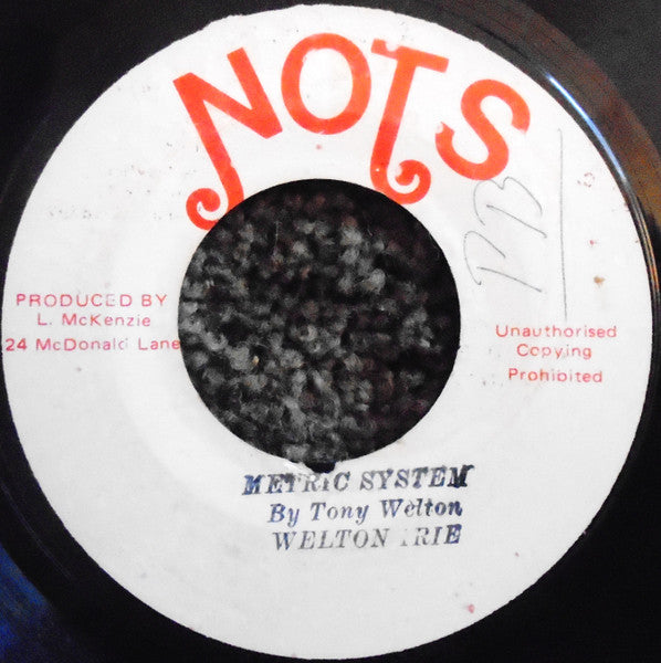 Welton Irie : Metric System (7")