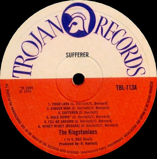 The Kingstonians : Sufferer (LP, Album)