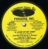Fingers, Inc.* : A Love Of My Own (12", RE)