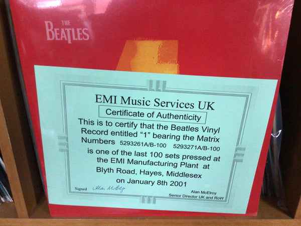 The Beatles : 1 (2xLP, Comp, Mono, Ltd, RM, S/Edition, Las)