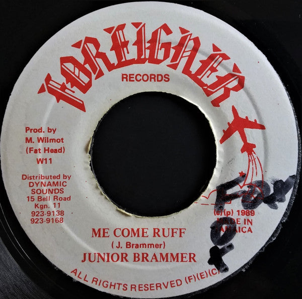 Junior Brammer : Me Come Ruff (7")