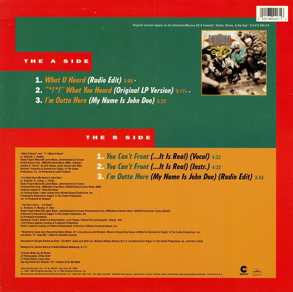 Diamond* And The Psychotic Neurotics : What U Heard (12", Single)