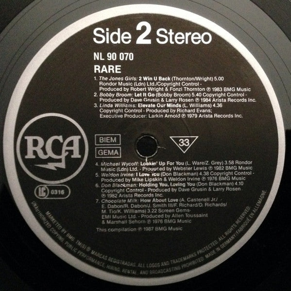 Various : Rare (A Rare Collection Of Grooves) (LP, Comp)