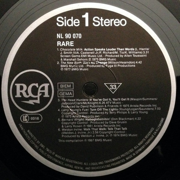Various : Rare (A Rare Collection Of Grooves) (LP, Comp)