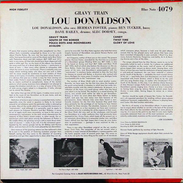 Lou Donaldson : Gravy Train (LP, Album, Mono, Dee)