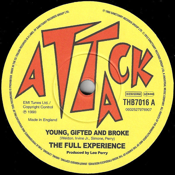 The Full Experience* : Young, Gifted And Broke / Can't See You (7", Ltd)